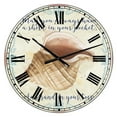 thumbnail image 1 of DesignArt Sea Shells-B Large Wall Clock, 1 of 2