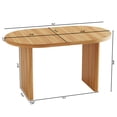 thumbnail image 4 of S-HOME Extendable Dining Table 55.12-70.87 Inches Suitable for Dining Rooms and Living Spaces, 4 of 8