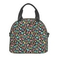 thumbnail image 2 of Goofa Alphabet Pattern Lunch Bag ,Insulated Lunch Box, Small Leakproof Cooler Food Lunch Containers Reusable High Capacity Lunch Tote Bags, 2 of 8