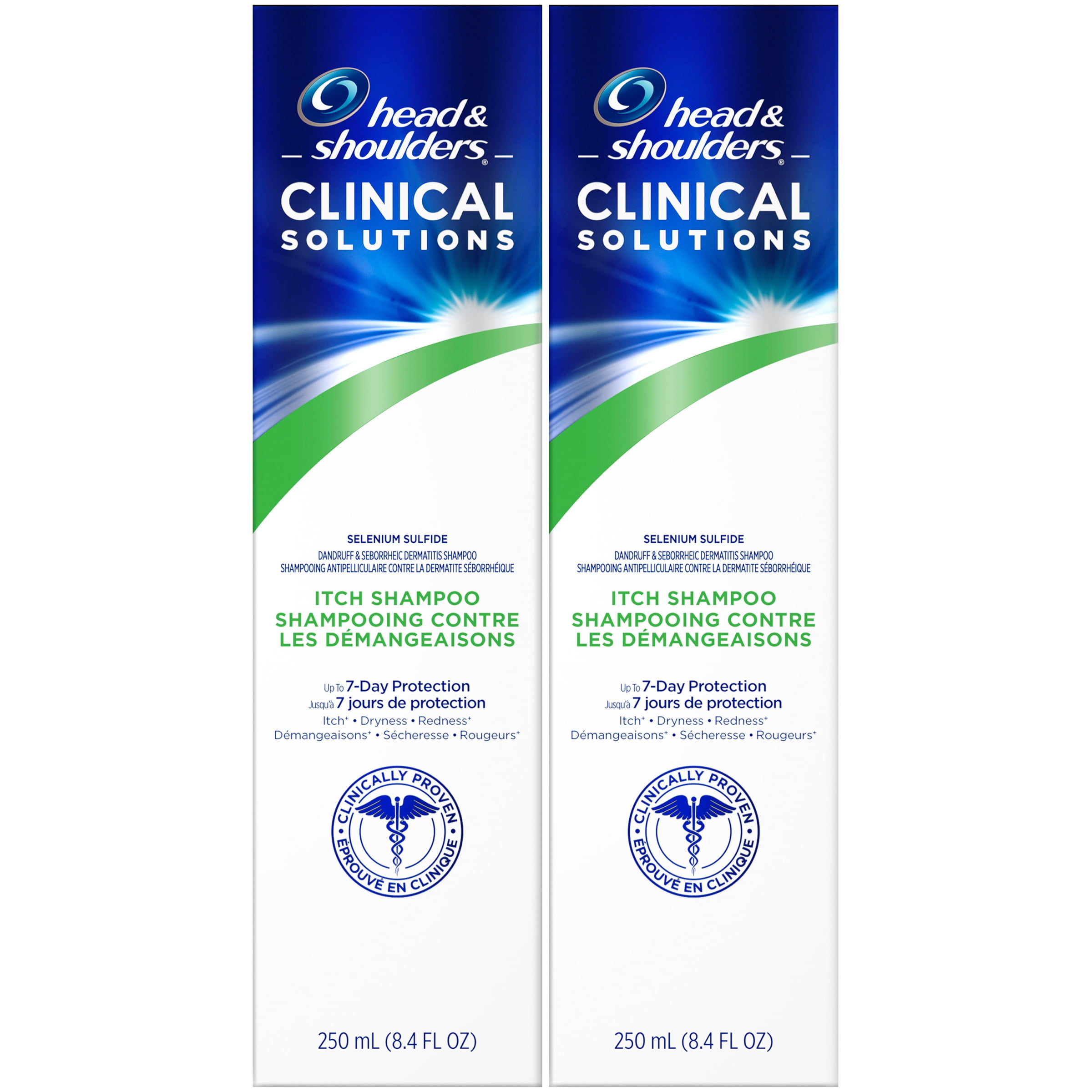 Head and Shoulders Dandruff Shampoo, Clinical Solutions Itch Relief, 2