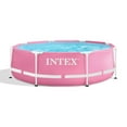 thumbnail image 1 of Intex Piscine hors Terre Ronde à Cadre Métallique 8 Pi x 2,5 Pi, Rose, 1 of 11