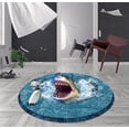 thumbnail image 4 of 1 Uds. Pegatinas estereoscópicas 3d a través de la pared, pegatinas de tiburones marinos, póster de pared con personalidad creativa, papel tapiz autoadhesivo de 60x60cm, 4 of 5