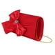 thumbnail image 5 of Bolso de mano con lazo, bolso de noche, elegante cartera, bolso cruzado para fiesta, banquete, graduación Rojo, 5 of 9