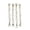 A, variant on Stainless Steel Jewelry Extender Chains – 18 Piece Suitable For Necklaces Bracelets And Anklets; Lengths: 1"