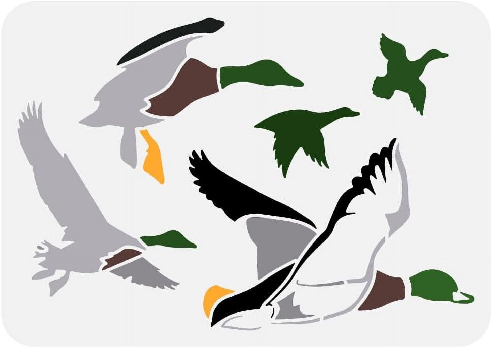 FINGERINSPIRE Mixed Birds Reusable Painting Stencils For - View #4