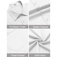 thumbnail image 4 of COOFANDY Mens Button Up Short Sleeve Shirts Regular Fit Business Casual Shirts Summer Fitted Dress Shirts, 4 of 7