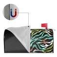 thumbnail image 3 of TEQUAN Colorful Zebra Exotic Animal Magnetic Mailbox Cover, Mailbox Wraps Standard Size, 3 of 7