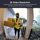 thumbnail image 3 of Timbre Wyze  v2, Cable, Camara Video 2k, Audio Bidireccional, Visión Nocturna a Color, Resistente a la Intemperie IP65, Compatible con Asistentes Inteligentes, Negro, 3 of 6