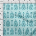 thumbnail image 2 of oneOone Georgette Viscose Fabric Leaves & Floral Ethnic Printed Craft Fabric BTY 42 Inches Wide, 2 of 4