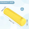 thumbnail image 2 of Uxcell Silicone Pen Case, 2 Pcs Round Small Pencil Pen Pouch with Zipper Waterproof Aesthetic Soft Cosmetic Storage Bag Bible Study Supplies Case for Journaling Travel, Yellow, 2 of 6