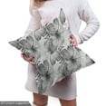 thumbnail image 5 of Ambesonne Island Fabric by the Yard Upholstery, Greyscale Jungle Foliage, 10 Yards, Grey, 5 of 5