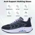 thumbnail image 4 of AHUSIR Women's Walking Shoes Arch Support Orthotic Breathable Tennis Sneakers for Plantar Fasciitis Pain Relief US 5.5-11, 4 of 9