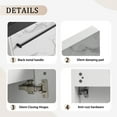 thumbnail image 7 of Wall-Mounted Bathroom Vanity, 20'' Floating Small Bathroom Vanity with Resin Sink and Soft-Close Cabinet Door, Bathroom Vanity and Sink Combo, 7 of 7