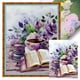 thumbnail image 1 of Hilo Algodón Bordado Punto Cruz Lavanda Con 11CT 40x53cm, 1 of 9