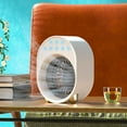 Air Cooler Fan Portable Mini Air Cooler USB Small Air Cooler Ice Small Air Conditioner, White