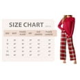 thumbnail image 5 of MINTREUS Womens Pajama Sets Soft Long Sleeve Sleepwear Ladies Christmas Loungewear Two Piece Red Plaid Pjs with Pockets, 5 of 7