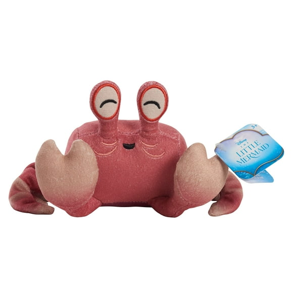 Just Play Disney la Petite Sirène Sebastian Petit Animal en Peluche, Crabe, Jouets pour Enfants sous Licence Officielle pour 3 Ans et Plus, Garnitures de Panier et Petits Cadeaux