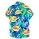 thumbnail image 3 of Playeras Y Camisas Para Hombre Hombres Moda Primavera Verano Casual Manga corta Turndown Neck Impreso Camisetas Top Blusa (Yellow, 3XL), 3 of 5