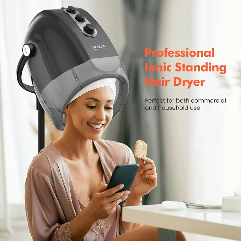 1300W Adjustable Stand Up Hair Dryer with Bonnet Style Hood