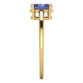thumbnail image 3 of 1 ct Oval Cut Simulated Tanzanite Solitaire Engagement Ring for Women in 18K Yellow Gold, 3 of 5