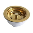 thumbnail image 1 of Filtro de fregadero Colador y tapón para fregadero de cocina Combo Golden Sink Home Improvement Tapón para fregadero de acero inoxidable de 114 mm de, 1 of 10