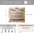 thumbnail image 4 of Funda de almohada Bliss Blush, decorativa, 45 x 45 cm, estilo bohemio, 4 of 8