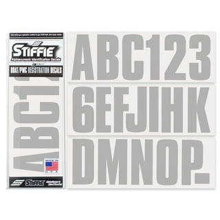 2 Pack Super Reflective Custom Boat Registration Numbers and