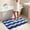 Blue-BU, variant on MMJ Bathroom Rugs Wave Pattern Bath Mat 15.7x23.6in Soft Absorbent Non Slip Shower Floor Rug