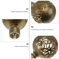 thumbnail image 4 of CIMAXIC 2 Pcs Têtes Élégantes pour Tringle à Rideaux Bouchons de Tête de Tringle à Rideaux Accessoires de Rideaux,3.35"X2.4"X2.4", 4 of 5
