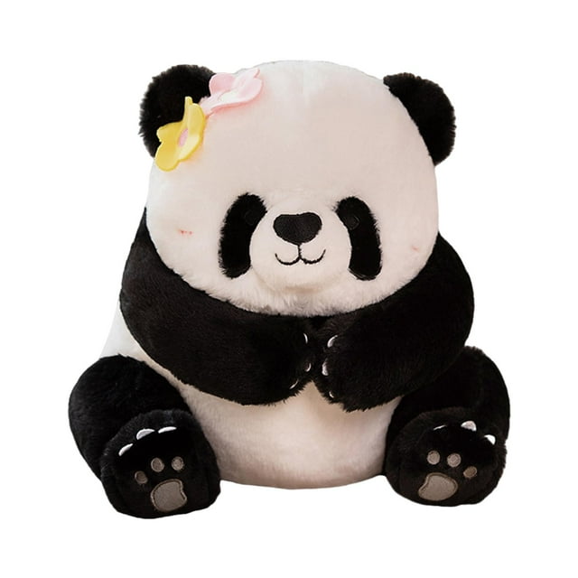 Muñeco de peluche de panda, cojín de panda, adorno de colección multiusos para dormir y abrazar. Estilo A