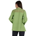 thumbnail image 4 of Moomaya Tunique Col Mandarin pour Femmes Manches Longues Été Coton Uni, 4 of 7