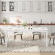 thumbnail image 3 of Yeshouse mesa de comedor rústica para 6-8 personas, rectangular y grande, con patas de metal resistentes, ideal para cocina, comedor u oficina, diseño moderno de mediados de siglo, 3 of 6