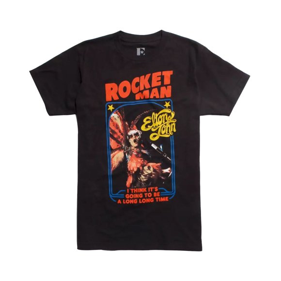 Elton John Adult Rocket Man Feathersuit Cotton T-Shirt