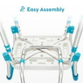 thumbnail image 4 of Healthline Shower Chair with Arms and Back, Shower Seat Bench Chair for Handicap, Disabled, Seniors, 4 of 7