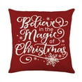thumbnail image 5 of Set of 4 Christmas Pillow Cases Red White Linen Throw Cushion Cover for Farmhouse Sofa Couch Home Office Decorations, 5 of 9