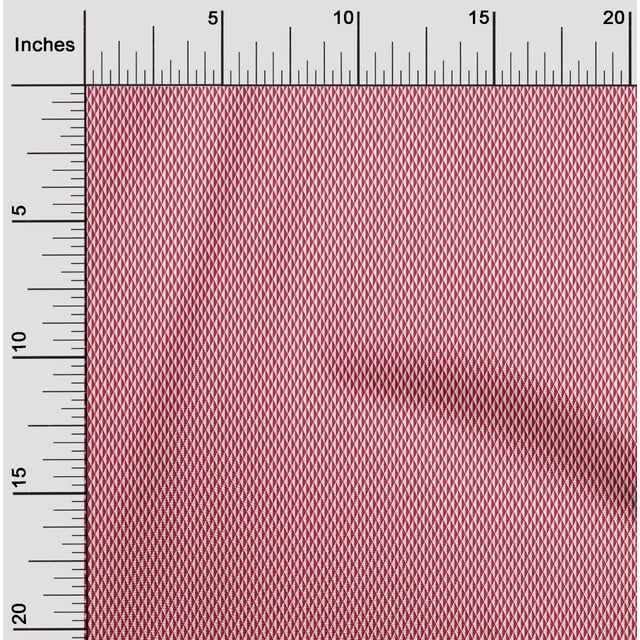 oneOone Cotton Silk Fabric Triangle Geometric Fabric Prints By Yard 42 Inch Wide
