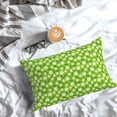 thumbnail image 5 of Honeii Daisies Flowers Print Pillow Cases,Plush Throw Pillow Covers,Decorative Pillowcase for Sofa, Couch, Living Room-20"x30", 5 of 6