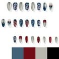 thumbnail image 4 of FSTDelivery Nail Stuff for Beginners, Independence Day Flag Fake Nail Art Nails Wear Nails 24PCS, DIY Nails at Home, Nail Supplies, Christmas Birthday Gifts for Women, 4 of 6
