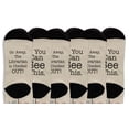 thumbnail image 3 of ThisWear Book Lovers Gifts Hidden Message Library Checkout Socks Book Club Gifts 6-Pairs Novelty Crew Socks, 3 of 5