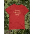 thumbnail image 3 of Happy Mother's Day Cursive Shaped T-Shirt Women -Image by Shutterstock, Female Small, 3 of 4