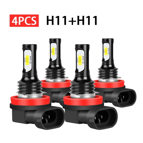 RXTSQI H11 H11 Led Headlight Bulbs for Lexus CT200h 2011-2017 Hi/Low beam 6000K White