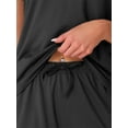 thumbnail image 4 of DARING DIVA Pajama Short Sleeve Top Shorts Loungewear Sleepwear Set XL Black, 4 of 6