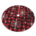 thumbnail image 3 of Faldas para árbol de Navidad a cuadros de 36 pulgadas, gruesas, para decoración navideña de invierno, para decoración rústica de Navidad, 3 of 8