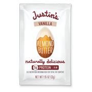 JUSTIN'S Gluten-Free Vanilla Almond Butter 1.15 oz Squeeze Pack, (Pack of 10)