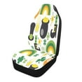 thumbnail image 2 of St Patricks Day fun pattern Car Seat Cover 2 Piece Set Saddle Blanket Carseat Universal Fit for Vehicle Sedan SUV, 2 of 5
