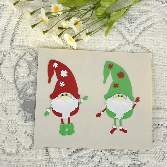 Die Cuts for Card Making, Ouginx Christmas Santa Claus Metal Cutting Dies DIY Die Cutters Die Stencils for Scrapbooking, Embossing & More