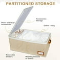thumbnail image 5 of Wedding Dress Storage Box with Divider, Foldable Organizer for Gowns and Souvenirs, 5 of 6