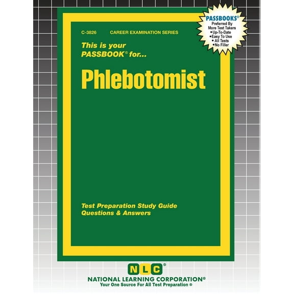 Career Examination Phlebotomist, Book 3826, (Paperback)