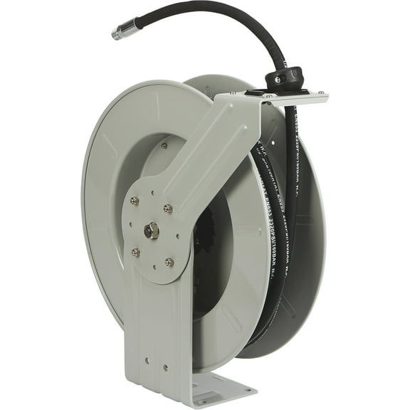 Roughneck Oil Hose Reel, 1/2in. x 50ft. Hose, 2000 PSI