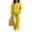 Yellow, variant on Women's Sweatsuit 2 Piece Outfit Long Sleeve Crew Neck Sweatshirt with Kangaroo Pocket Wide Leg Pants Soft Relaxed Fit Casual Lounge Wear Set for Fall Winter Daily Wear Black L